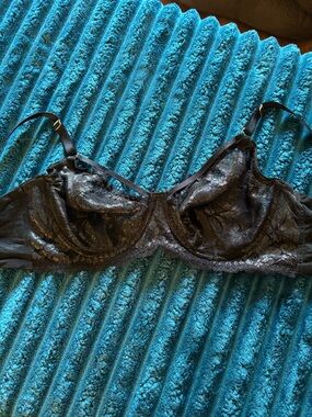 Secret Treasures Black Sheer Lace Underwire Bra